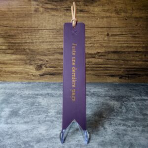 Marque-Page - Violet - "Juste une Dernière Page"