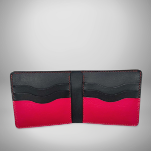 Portefeuille 8 Poches - Noir/Bordeaux